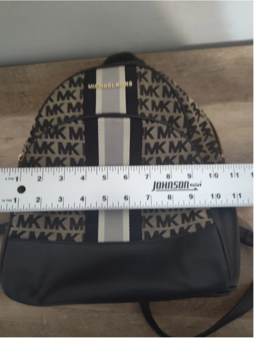 Women's Michael Kors Backpack One Size Black and Beige